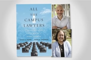 A picture of the book jacket and head shots of the two authors